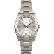 Imitation Rolex Oyster Perpetual 116000 Silver Arabic Dial JW2238