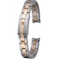 Rolex Plated Rose Gold and Stainless Steel Link Bracelet 622489