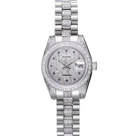 Swiss Rolex DateJust Diamond Dial Stainless Steel 622021