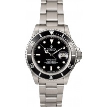 Fake Certified Rolex Submariner 16800 Stainless Steel JW0180