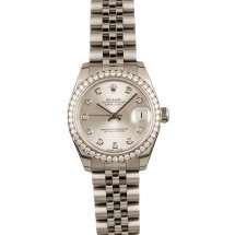 Fake High Quality Rolex Mid-Size Datejust 178384 Diamond Dial & Bezel JW0595