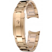 Fake Rolex Polished and Brushed Gold Bracelet 622495