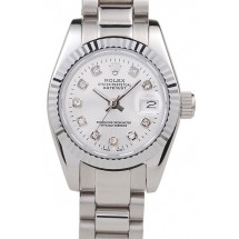 Imitation Rolex Datejust Polished Stainless Steel Silver Dial