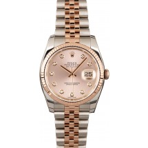 Imitation Rolex Diamond Datejust 116231 Two Tone Everose Jubilee JW2091