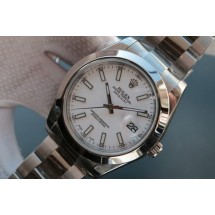 Knockoff Rolex DateJust 41mm 126333 Polished Bezel White Dial Bracelet WJ00565