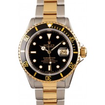 Knockoff Top Rolex Submariner 16613 Black and Gold JW2443