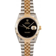 Men's Rolex DateJust Jubilee Onyx Dial 16233 JW0703