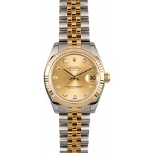 Mid-Size Rolex Datejust 178273 Diamond JW0383