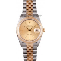 Rolex Date Steel and 18K 15233 JW1723