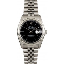 Rolex Datejust 16014 Black Index Dial Jubilee Band JW1842