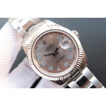 Rolex DateJust II Arabic numerals Fluted Bezel Silver Dial Bracelet WJ00983