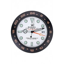 Rolex Explorer II Wall Clock Black-Orange 622479