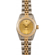 Rolex Ladies 67193 Oyster Perpetual Champagne Dial JW0454