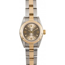 Rolex Ladies Oyster Perpetual 67193 Fluted Bezel JW0497