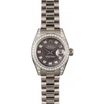 Rolex Lady President 179159 White Gold with Diamonds JW0583