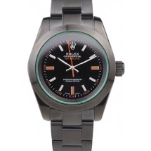 Rolex Milgauss Pro-Hunter Tinted Green Saphire Black Dial