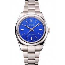 Rolex Oyster Perpetual Blue Dial Stainless Steel Case And Bracelet