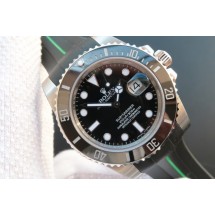 Rolex Submariner 116610 Black Ceramic V7 Black Rubber Strap WJ00241