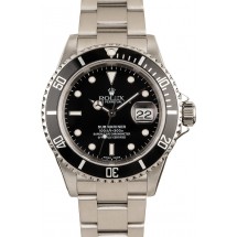 Rolex Submariner 16610 Men's Black Dial Watch JW2426