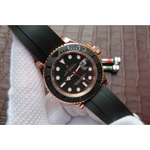 Rolex Yacht-Master 116655 Black Ceramic Bezel Rubber Strap Rolex WJ00280