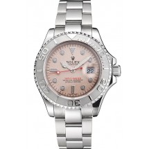 Swiss Rolex Yacht-Master Champagne Dial Stainless Steel Case And Bracelet