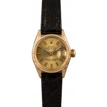 Women's Vintage Rolex Datejust 6517 Leather Strap JW0667