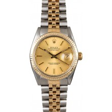 Certified Rolex Datejust 16013 Two Tone Jubilee JW0166