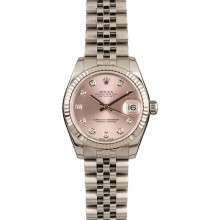 Copy Rolex Datejust 178274 Pink Diamond Dial JW0418