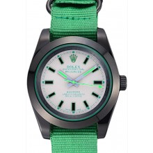 Fake Rolex Milgauss Bamford Green Nylon Strap 622004