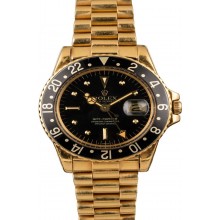 Fake Vintage 1979 Rolex GMT-Master 1675 Nipple Black Dial JW2858