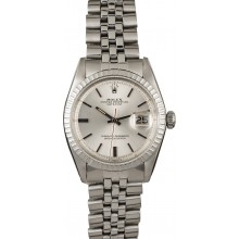 Imitation Rolex Datejust 1603 Silver 'Pie Pan' Dial JW1850