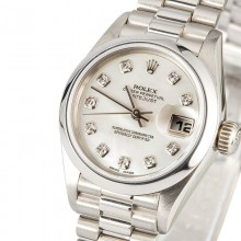 Ladies Rolex Datejust 69166 Platinum JW0307