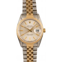 Replica Men's Rolex Oyster Perpetual Date Stainless Steel & Gold 15223 JW0720