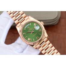 Rolex Day-Date 40mm 228235 Green Dial Roman Markers Bracelet WJ01407