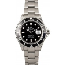 Rolex Steel Submariner 16610 No Holes Case JW2396