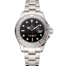 Rolex Yacht-Master Black Dial Stainless Steel Case And Bracelet