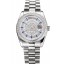 1:1 Swiss Rolex Day Date Diamond Pave Dial And Bezel Stainless Steel Case And Bracelet