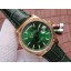 High Quality Fake Rolex Day-Date 118138 Green Dial Green Leather Strap Rolex WJ00410