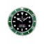 Imitation Rolex Submariner Wall Clock Silver-Green 621912