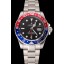 Knockoff Swiss Rolex GMT Master II Black Dial Pepsi Bezel Stainless Steel Case And Bracelet 1453751