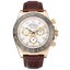 Rolex Cosmograph Daytona Gold Case White Dial Brown Leather Bracelet 622633