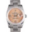 Rolex Datejust Polished Stainless Steel Orange Flowers Dial Diamond Plated