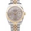 Rolex DateJust Two Tone Stainless Steel 18k Gold Plated Silver Dial 98085