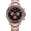 Rolex Daytona Black Ion Plated Tachymeter Rose Gold Strap Black Dial 80245