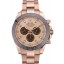 Rolex Daytona Ion Plated Tachymeter Rose Gold Strap Rose Gold Dial 80244