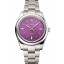 Rolex Oyster Perpetual Red Grape Dial Stainless Steel Case And Bracelet