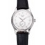 Swiss Rolex Cellini White Dial Stainless Steel Case Black Leather Strap