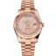 Swiss Rolex Day Date 40 Rose Gold Etched Dial Rose Gold Case And Bracelet