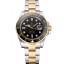 Swiss Rolex Submariner Black Dial And Bezel Two Tone Steel Gold Bracelet