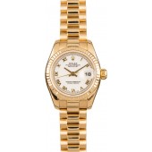 AAA Lady Rolex 179178 White Roman President JW0365